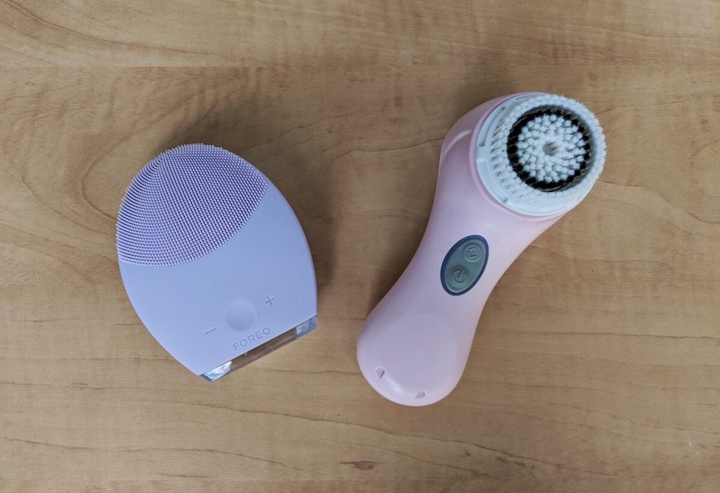Clarisonic and Foreo Facial Cleansing Brushes