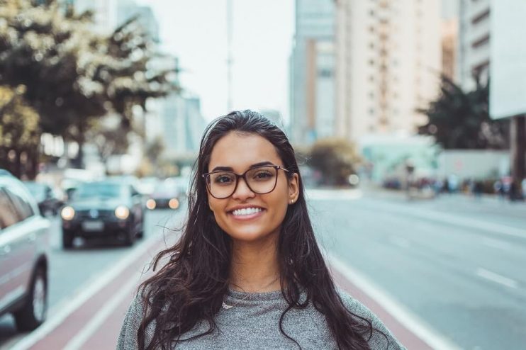 girl smiling white teeth