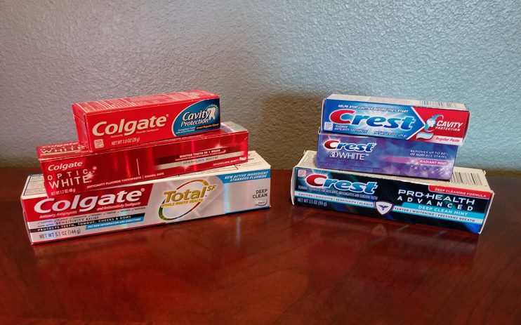 Crest vs Colgate Toothpastes.