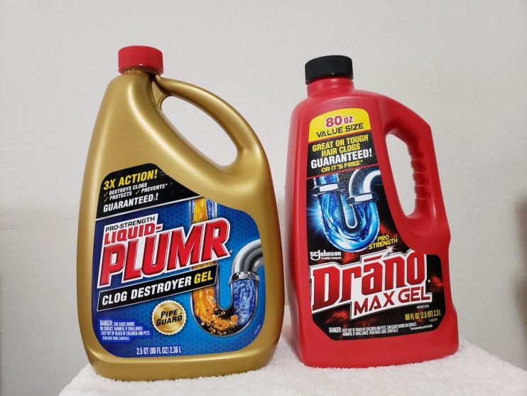 Liquid-Plumr and Drano Cleaners